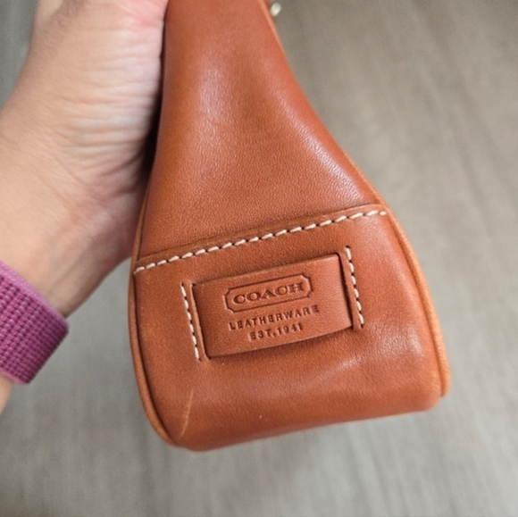 COACH Brown Leather 7587 Hampton Demi Shoulder Bag Purse - Picture 6 of 16